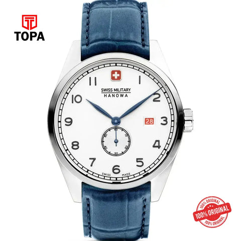 Swiss Military Hanowa SMWGB0000702 Leather Band Men Watch - Topa