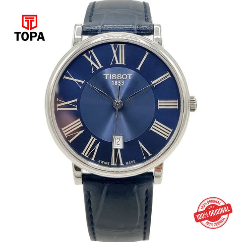 Tissot 02971 Pre-Owned Leather Band Men Watch - Topa