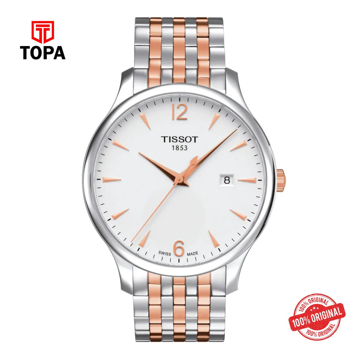 Tissot T063.610.22.037.01 Tradition Metal Band Men Watch - Topa