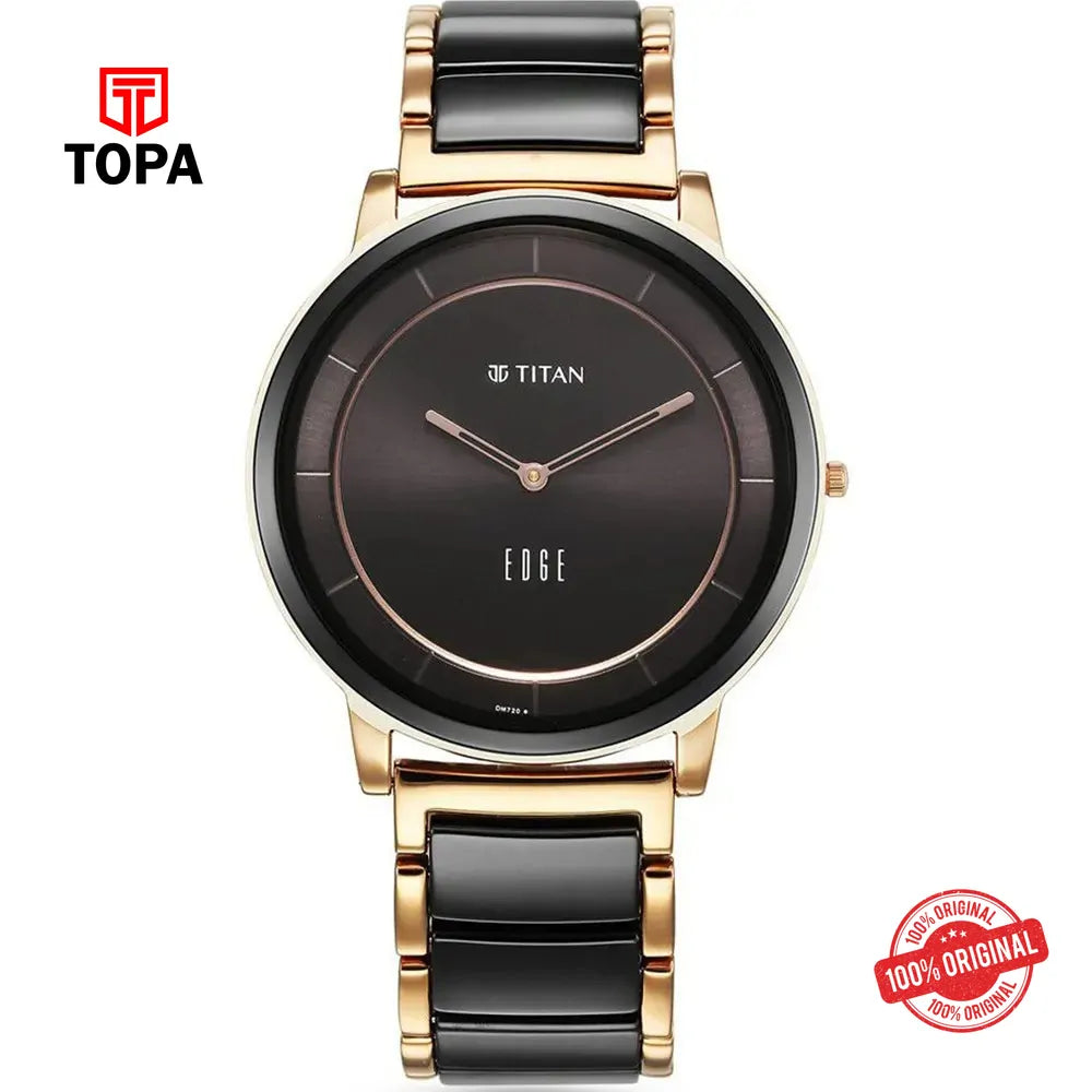 Titan NS1878KD03 Edge Fusion Metal Band Men Watch - Topa