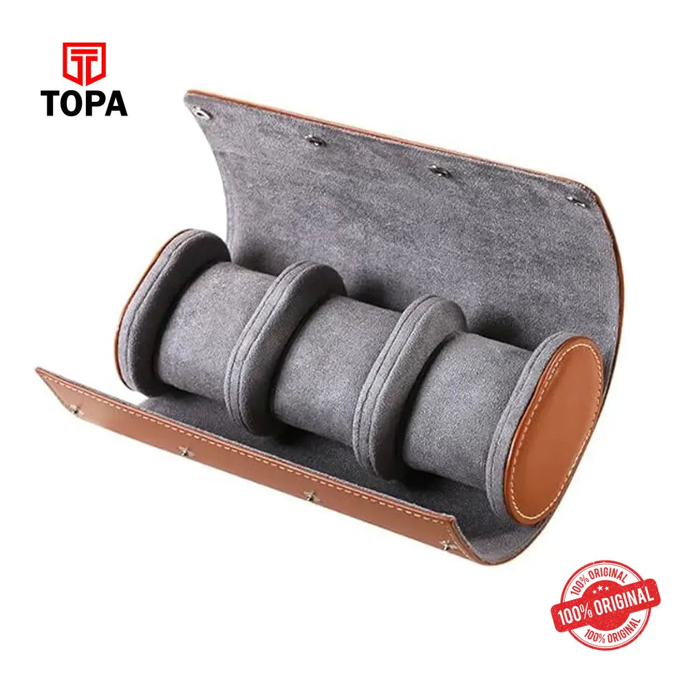 Watch Travel Case/Storage Box with Removable Pillow-BRN - Topa