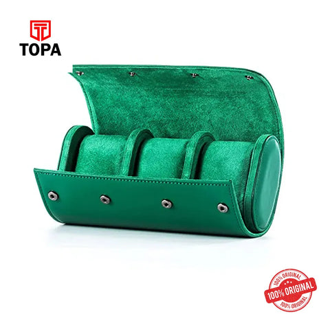 Watch Travel Case/Storage Box with Removable Pillow-GRN - Topa